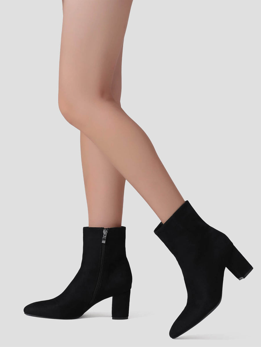 Women's Side Zipper Ankle Boots