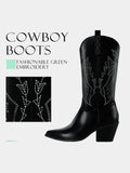 Embroidered Western Cowboy Boots
