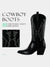 Embroidered Western Cowboy Boots