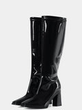 Go Go Boots Chunky Block Heels
