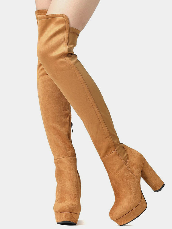 Women Chunky Heel Platform Boots